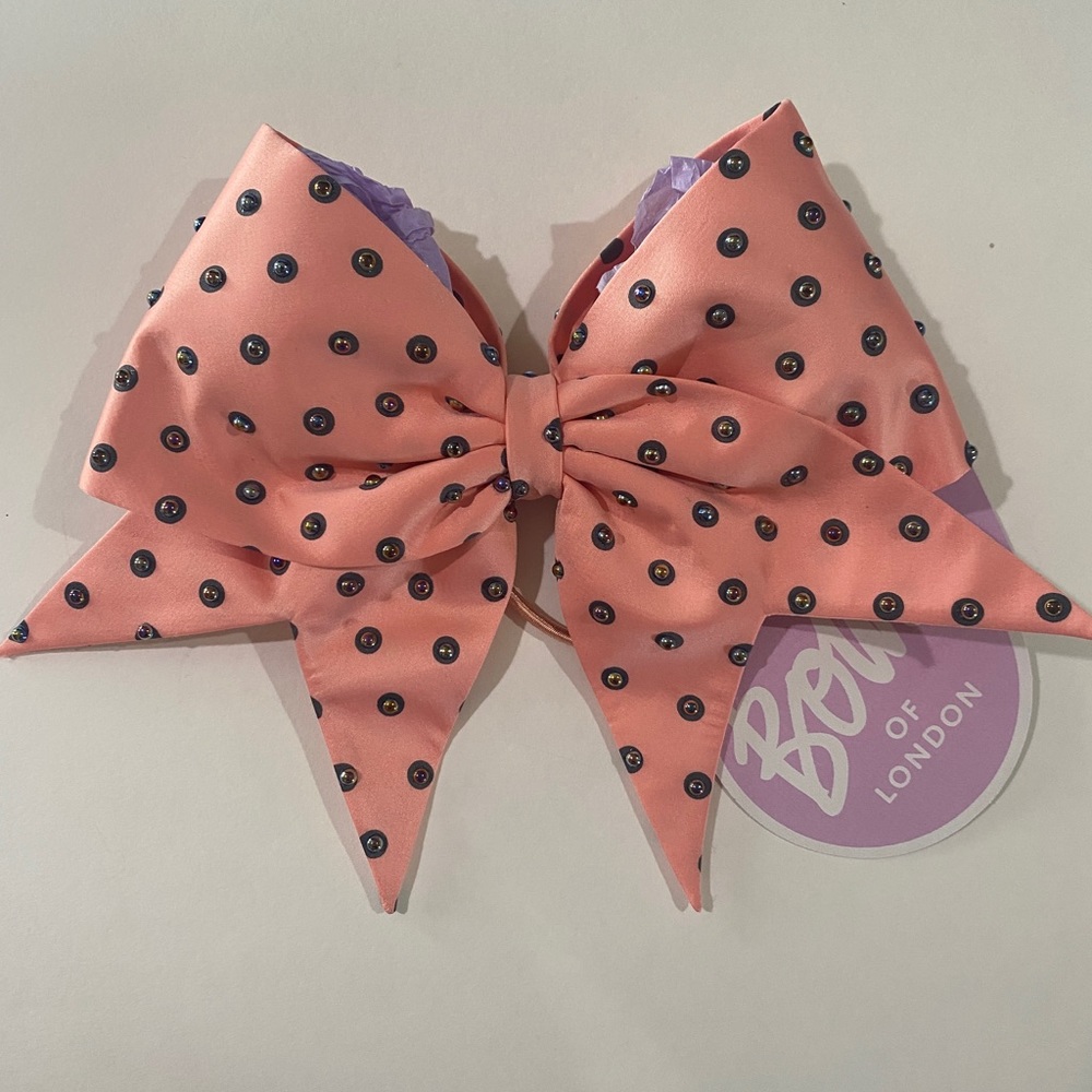 NWT Bows of London “Dotty” Cheer Bow